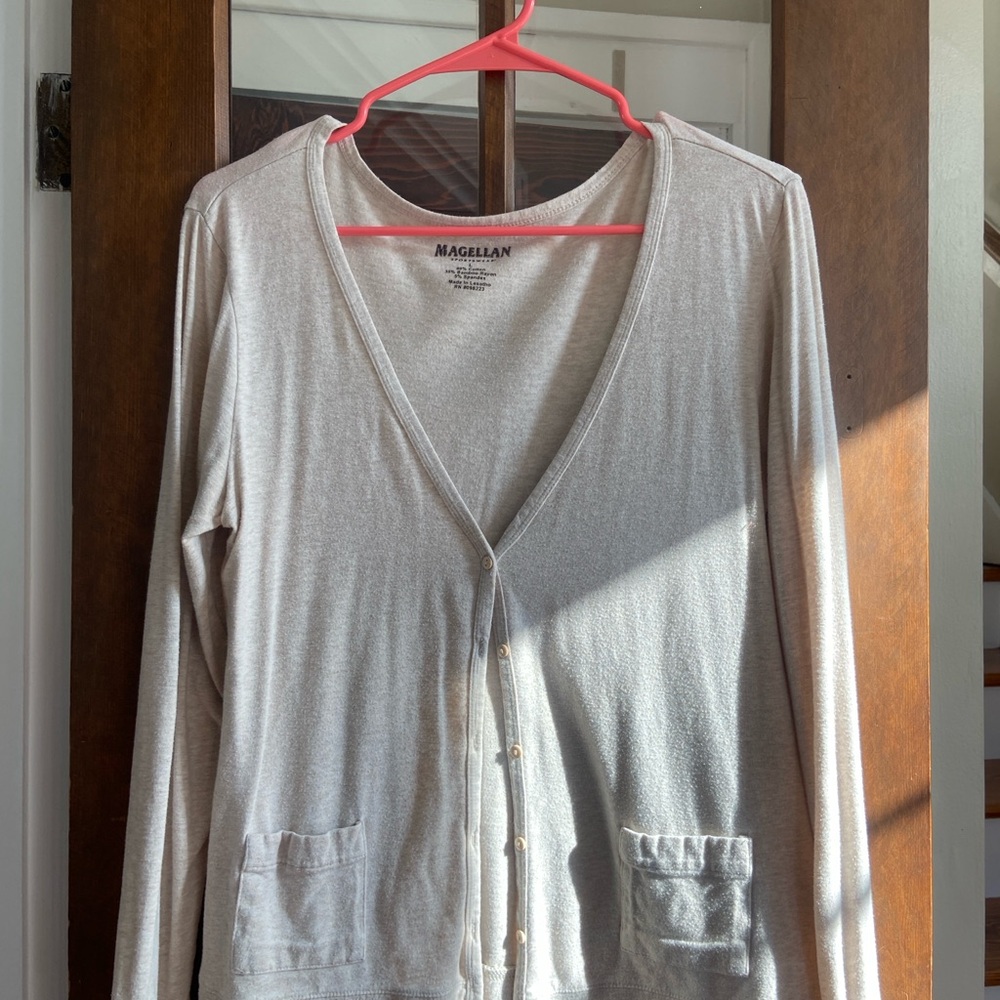 Magellan Sportswear Beige Cardigan - Button Up